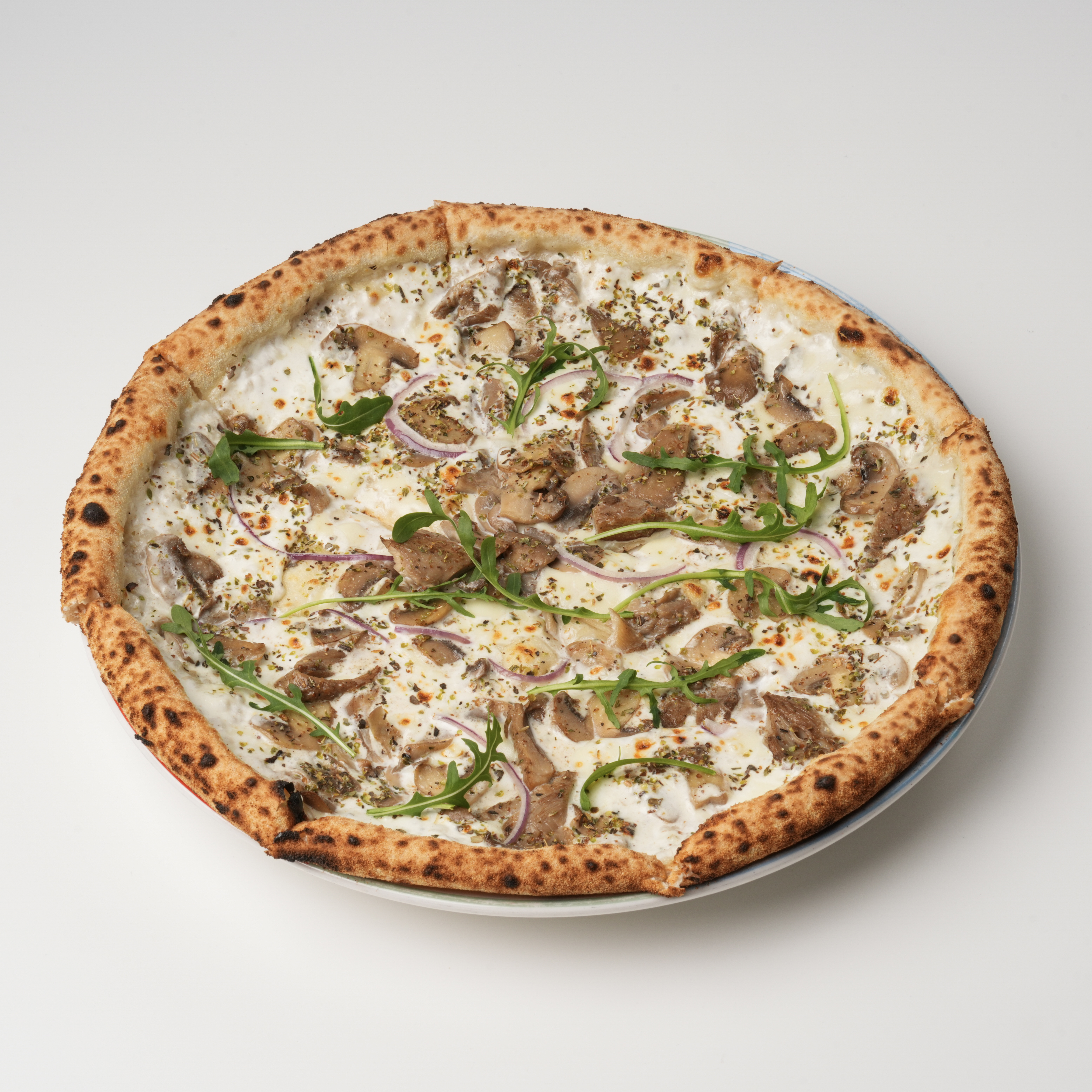 pizza with mushrooms