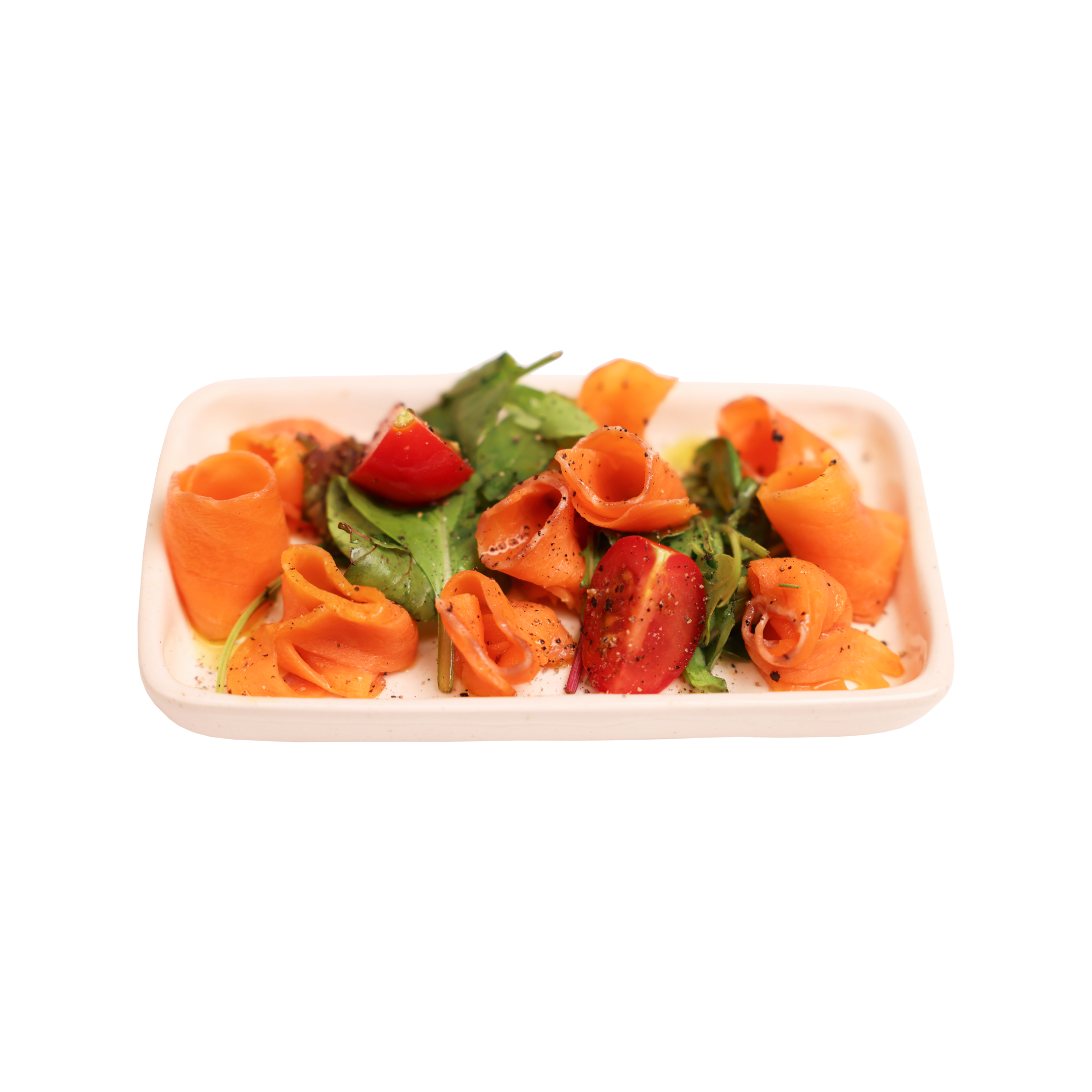 Lighty salted salmon